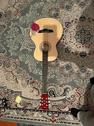 Барабаны: Акустическая гитара Langjian с чехлом +капо - Тип: акустическая — 4