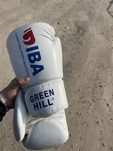 сумки большие: Боксерские перчатки GREEN HILL IBA, белые. - Официальная модель с — 4