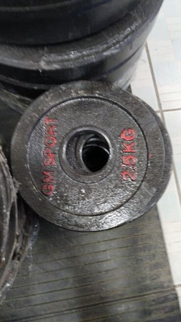 набор гантель в чемодане flexter: Блины без обхвата 1кг - 148 сом Блин для штанги Блин для грифа — 1