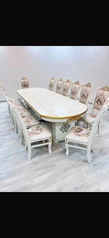 Стол и стул для зала, Новый, Самовывоз, цвет - Белый at lalafo.kg Стол и стул для зала, Новый, Самовывоз, цвет - Белый