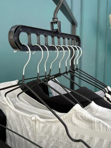 вертикальные вешалки для одежды: Вешалки - комплект 9 штук + трансформер, который поможет вам — 3