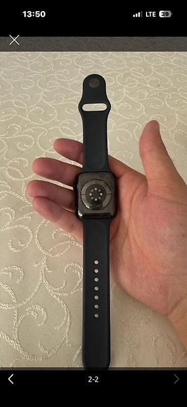 часы на палец: Смарт‑часы Apple Watch 7 88% в классическом черном цвете с — 1