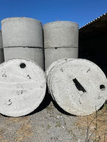 купить искусственный газон в рулонах: Крышка на кольцо, квадрат, Форма: Круглая, Материал: Бетон, Размер: 100 см — 3