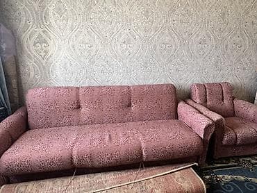 диван двуспальный: Комплект мягкой мебели, цвет - Розовый — 2