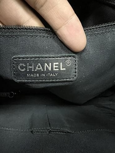 chanel оригинал: Классическая сумка, Chanel, Италия, Материал: Комбинированный материал, Стеганая модель, Женские — 6