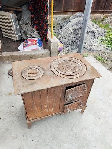 мока высокого давления: Чугунная дровяная плита-печь (буржуйка) с варочной поверхностью — 2