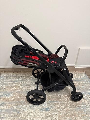 детский коляска бу: Коляска, Cybex, цвет - Черный, Б/у, Самовывоз — 7