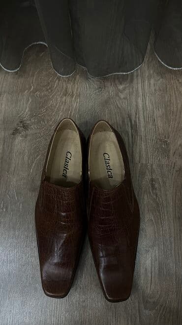 полуклассика обувь мужская: Эркектердин туфлиси, 41, Жаңы, түсү - Күрөң, Өзү алып кетүү — 2