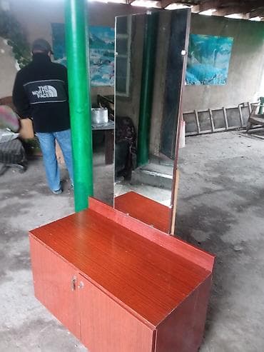 купить трюмо с зеркалом: Продаю трюмо б/у. тумба с зеркалом — 4