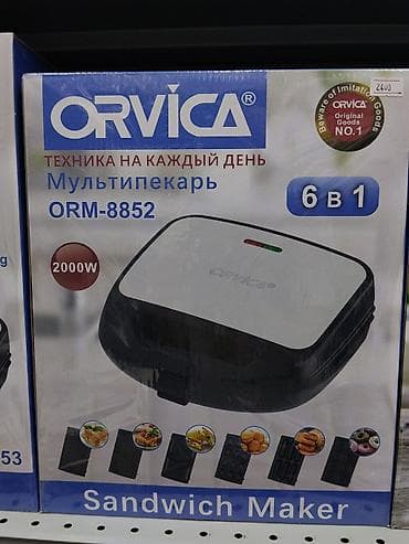 sandwich maker: Мультипекарь ORVICA ORM-8852, 6 в 1 - Мощность: 2000 Вт - — 1
