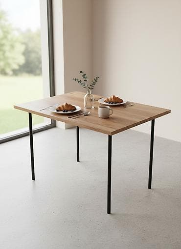 Складной походный стол, Другой материал, цвет - Коричневый