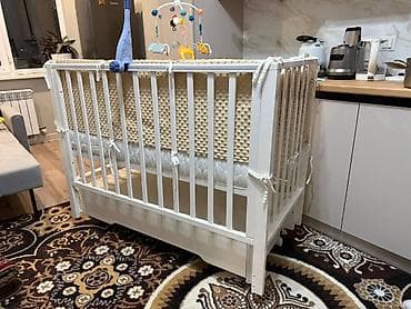 Детский комод: Классическая кроватка для новорождённых 🤍 Многофункциональная — 1
