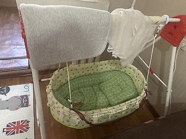 Двухъярусные детские кровати: Люлька, Колыбель, Металл, цвет - Зеленый — 1