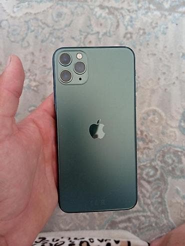 морнинг монитор: IPhone 11 Pro, Б/у, 256 ГБ, Matte Midnight Green — 1