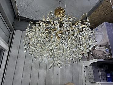 Люстра потолочная с хрустальными подвесками - Конструкция