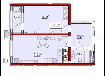 3 комнаты, 114 м², Элитка, ПСО (под самоотделку) — 6