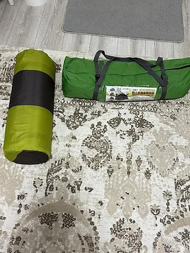 Спорт и отдых: Палатка автоматическая двухслойная + коврик (каремат) - Вместимость — 1