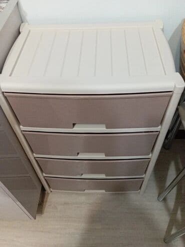 шкаф в расрочку: Комод для одежды, Новый, Без зеркала, Пластик, Бесплатная доставка — 13