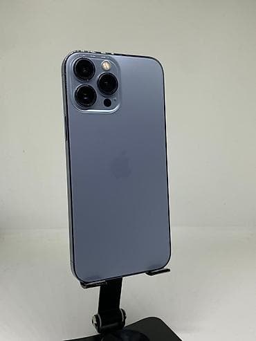 iphone 12 pro ош: IPhone 13 Pro Max, Б/у, 128 ГБ, Голубой, Защитное стекло, Чехол, 91 % — 1