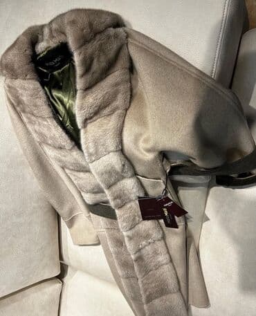 шерстяные кофты женские больших размеров: Пальто MalaMati Collection - Тип: женское пальто-халат с норковой - — 4