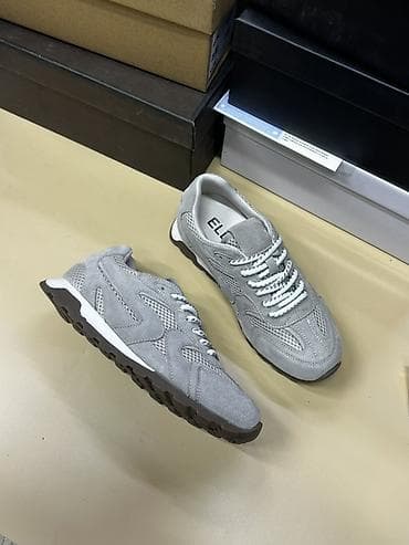 женская обувь 38: Кроссовки повседневные с сетчатыми вставками - Верх: замша с — 6