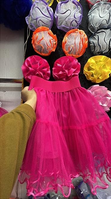 кийим: Балдар көйнөгү, түсү - Кызгылт, Жаңы — 9