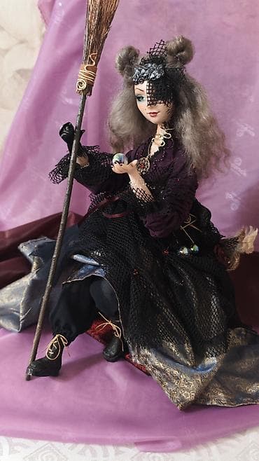 сколько стоит кукла лабубу: Авторская интерьерная кукла - "Власта - одноглазая ведьма" (handmade) — 2