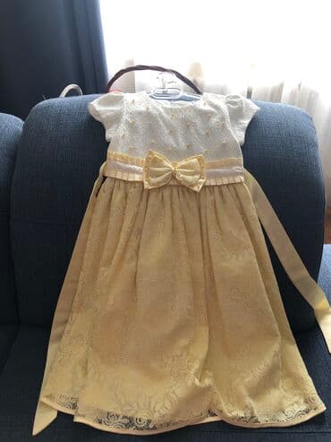 домашние костюмы: Детское платье, цвет - Желтый, Б/у — 2