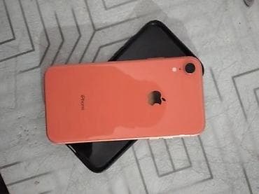 Видеоигры и приставки: IPhone Xr, Б/у, 64 ГБ, Оранжевый, Зарядное устройство, Защитное стекло, Чехол, 100 % — 1