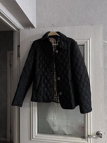 куртка барбери: Стёганая куртка Burberry в классическом стиле. - Цвет: чёрный - Узор — 1
