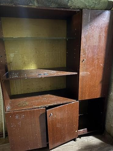 доски 126 х 71.1 см с дополнительными планками: Стенка-шкаф, Тип стенки-шкафа: Советская, Другое назначение, Особенности: Для хранения посуды — 1