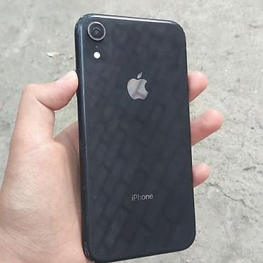 jet: IPhone Xr, Б/у, 128 ГБ, Jet Black, Чехол, 87 % — 1