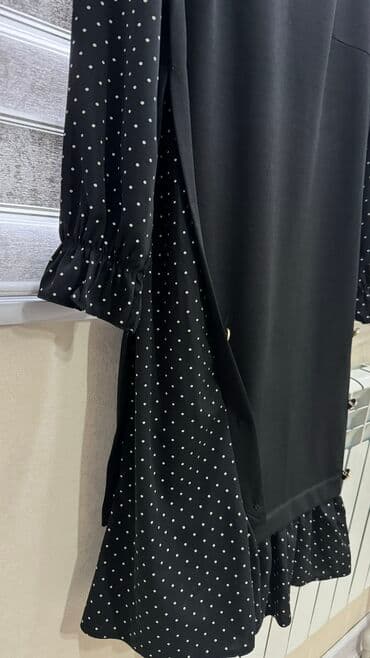 осеннее платье большого размера: Платье размер 50-52 цена-400 сом — 2