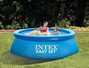 Спорт и хобби: Восьмигранный бассейн с надувным кольцом Intex Easy Set. Бассейны — 1