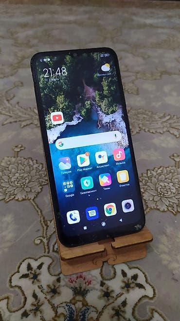Redmi, Redmi 10A, Б/у, 64 ГБ, цвет - Черный, 2 SIM — 1