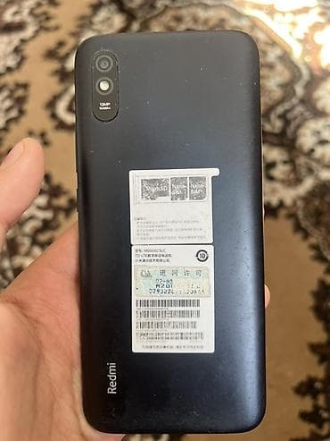 Redmi, Redmi 9A, Б/у, 64 ГБ, цвет - Черный, 2 SIM