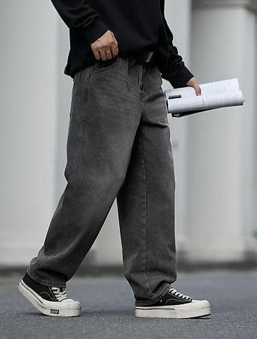 secret key: Мужские джинсы DIME карго/бэгги в стиле streetwear Посадка — 3