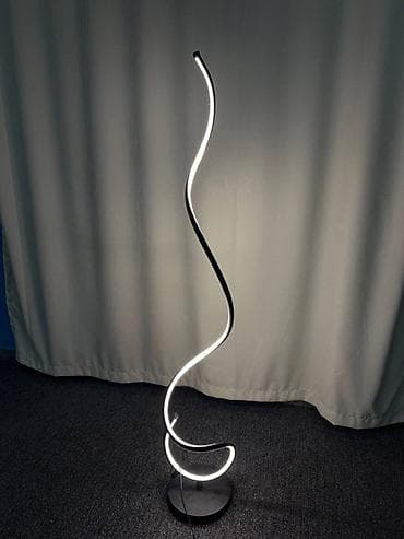 study lamp: Напольный LED-светильник «Волна» - Дизайн: изогнутая монохромная — 4