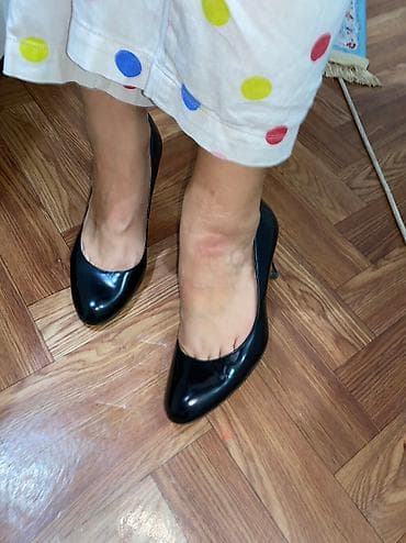 Женская обувь: Туфли, 37.5, LeBerdes, Б/у, цвет - Черный, Самовывоз, Платная доставка — 4