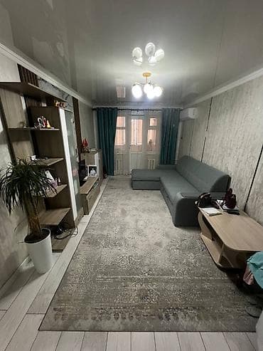 flat osh: 2 комнаты, 44 м², 104 серия, 4 этаж, Евроремонт — 1