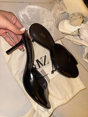 босоножки зара: Босоножки, 37, Zara, Новый, цвет - Черный — 2