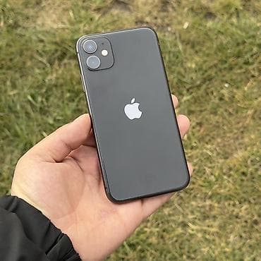 iphone replika: IPhone 11, Б/у, 128 ГБ, Черный, Защитное стекло, Чехол, Кабель — 2