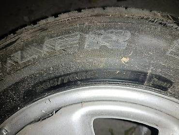 диски барбет: Колеса в сборе 205 / 70 / R 15, Всесезонная, Б/у, 1 шт, Легковые, Железные, отверстий - 5 — 1