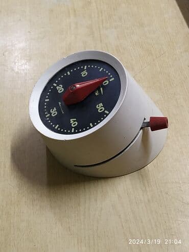 стенный часы: Продам механический таймер с ручным заводом — 1