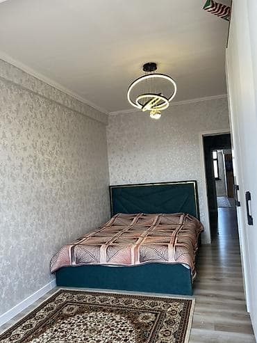 osh flat: 2 комнаты, 60 м², Городская больница №4 (ул. Айни) 4 этаж, Евроремонт — 2
