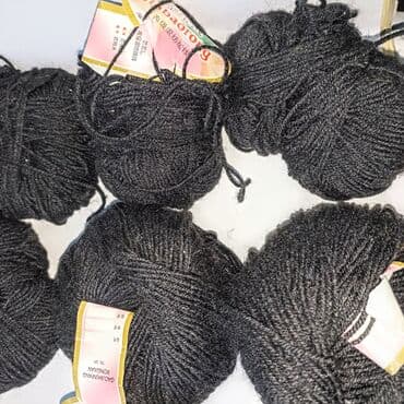 1) ШЕРСТЬ 100%, отличного качества. Цена: 500 сом за набор (500