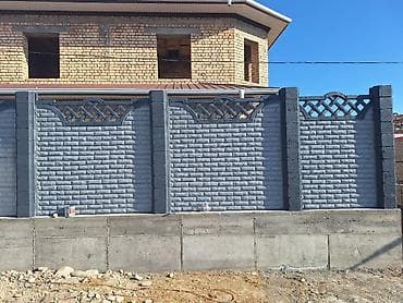 требуется шпаклевшик: Декоративные бетонные секции для забора - Материал — 5