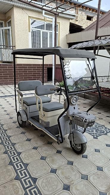 gilera runner: Электрический трёхколёсный рикша-карт для перевозки пассажиров — 1