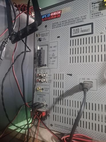 Техника и электроника: Музыкальный центр Panasonic SA‑AK35 с акустикой Работает Радио и AUX — 4