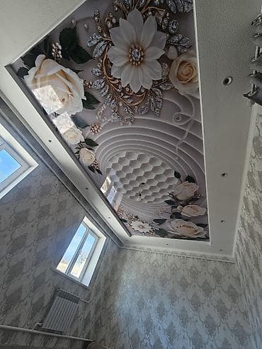 12 микрорайон: Натяжной потолок жасайбыз бат жана саппаттуу — 6